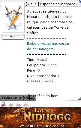 Visual] Espadas do Monarca Encantado Feiticeiro
