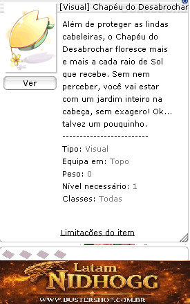 [Visual] Chapéu do Desabrochar