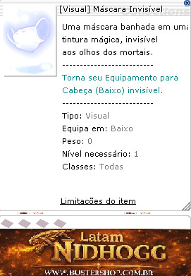 [Visual] Máscara Invisível