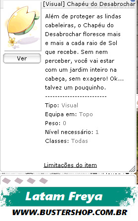 [Visual] Chapéu do Desabrochar