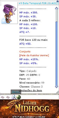 +9 Botas Temporais FOR G.AGI EL7
