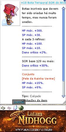 +10 Bota Temporal SOR do Nivel Alto G.DES EL7
