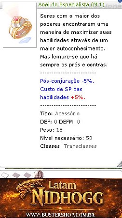 Anel do Especialista [1]