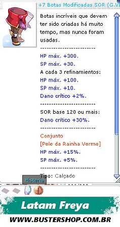 +7 Botas Modificadas SOR G.VIT VDA +10%