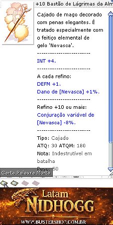 +10 Bastão de Lágrimas