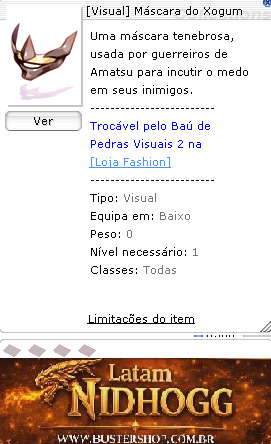 [Visual] Máscara do Xogum