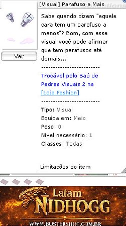 [Visual] Parafuso a Mais