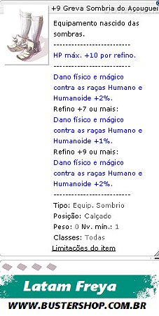 +9 Greva Sombria do Açougueiro