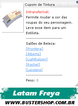 Cupom de Tintura