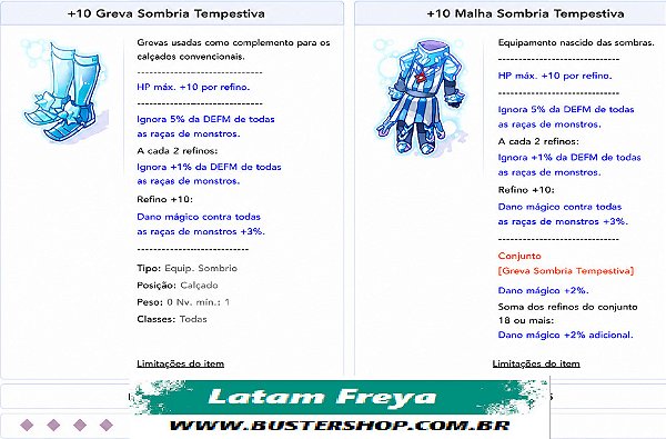 +10 Malhas e Grevas Tempestiva