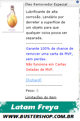 Óleo Removedor Especial