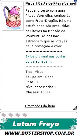 [Visual] Cesta de Pitaya Vermelha