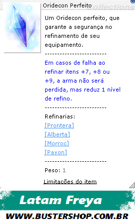 Oridecon Perfeito
