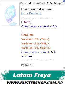 Pedra de Variável -10% (Capa)
