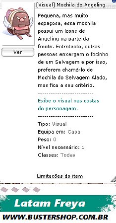 Visual Mochila de Angeling