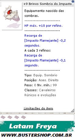 +9 Brinco Sombrio do Impacto
