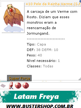 +10 Pele da Rainha Verme   G.FOR FOR +1 SOR +3