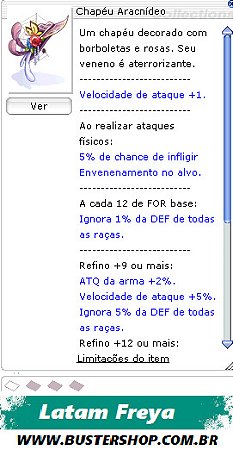 Chapéu Aracnídeo   [1]