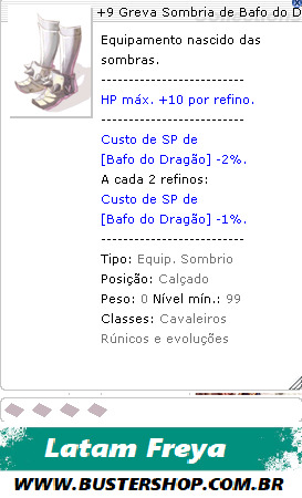 +9 Greva Sombria de Bafo do Dragão