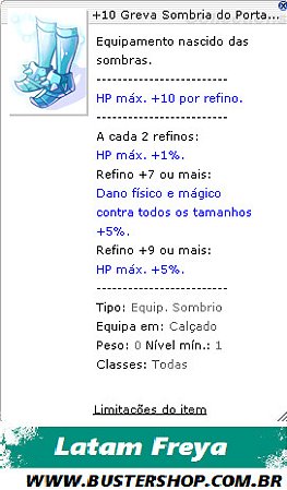 +10 Greva Sombria do Portador