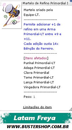 Martelo de Refino Primordial I