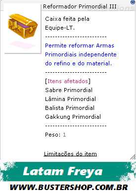 Reformador Primordial III