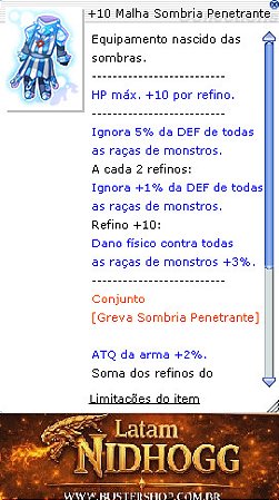 +10 Malha Sombria Penetrante