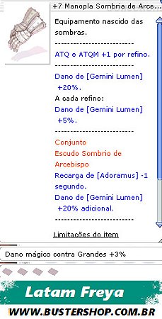 +7 Manopla Sombria de Arcebispo