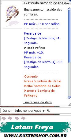 +9 Escudo Sombrio de Feiticeiro