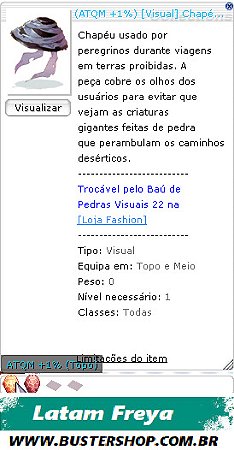 [Visual] Chapéu do Andarilho