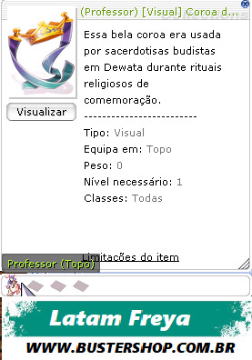 [Visual] Coroa de Dewata Professor