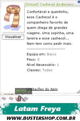 [Visual] Cachecol do Boneco de Neve M3