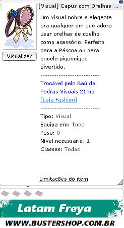 [Visual] Capuz com Orelhas de Coelho
