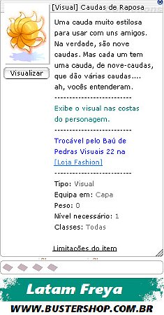 [Visual] Caudas de Raposa