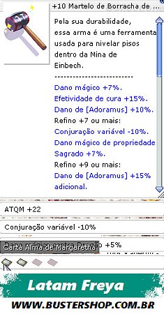 +10 Martelo de Borracha do Adoramus