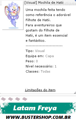[Visual] Mochila de Hatii