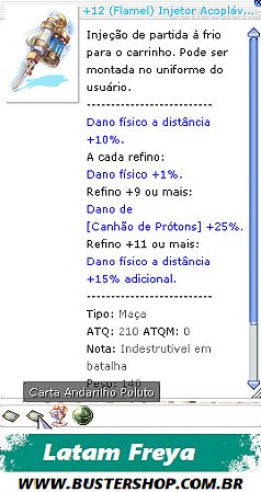 +12 Injetor Acoplável [2] do Cavaleiro do Andarinho