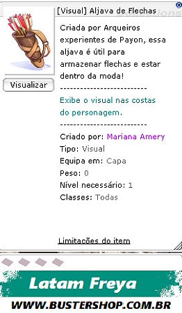 [Visual] Aljava de Flechas