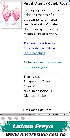 [Visual] Asas de Cupido Rosa