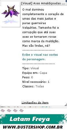 [Visual] Asas Amaldiçoadas de Valquíria