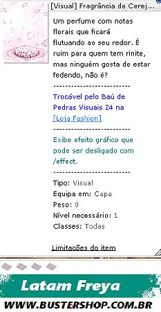 [Visual] Fragrância de Cerejeira
