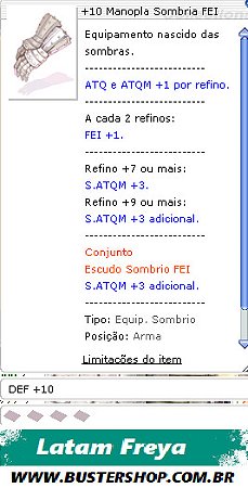 +10 Manopla Sombria FEI