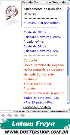 Escudo Sombrio de Sentinela