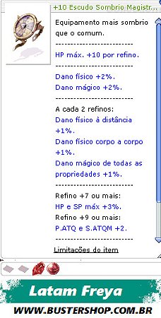 +10 Escudo Sombrio Magistral