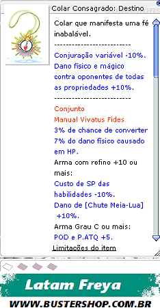 Colar Consagrado: Destino [1]