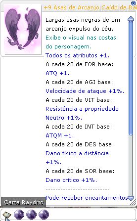 +9 Asas de Arcanjo Caído de Balder Encantamento 5/5/5