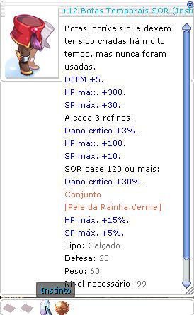 +12 Botas Temporais SOR (Instinto) MA4