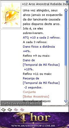 +12 Arco Ancestral Rebelde Indestrutível
