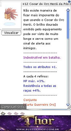 +12 Cocar do Orc Herói da Pós-conjuração