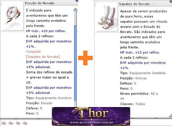 Combo do Novato EXP 50 a 99